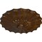 Ekena Millwork Shakuras Ceiling Medallion (Fits Canopies up to 1 3/8"), 9"OD x 1 3/8"P, Root Beer Crackle CM09SHRBC - alternate 4